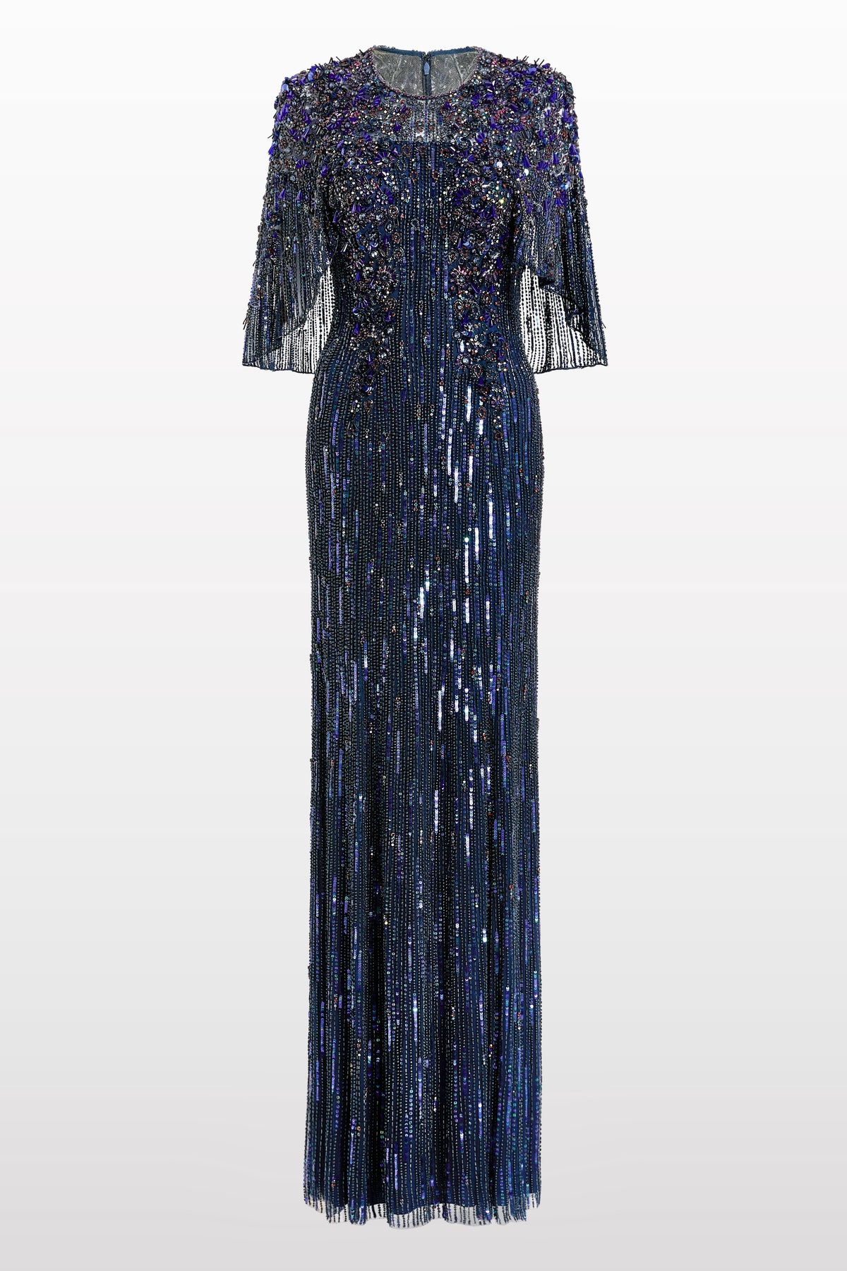 jenny packham navy sequin dress Aurora