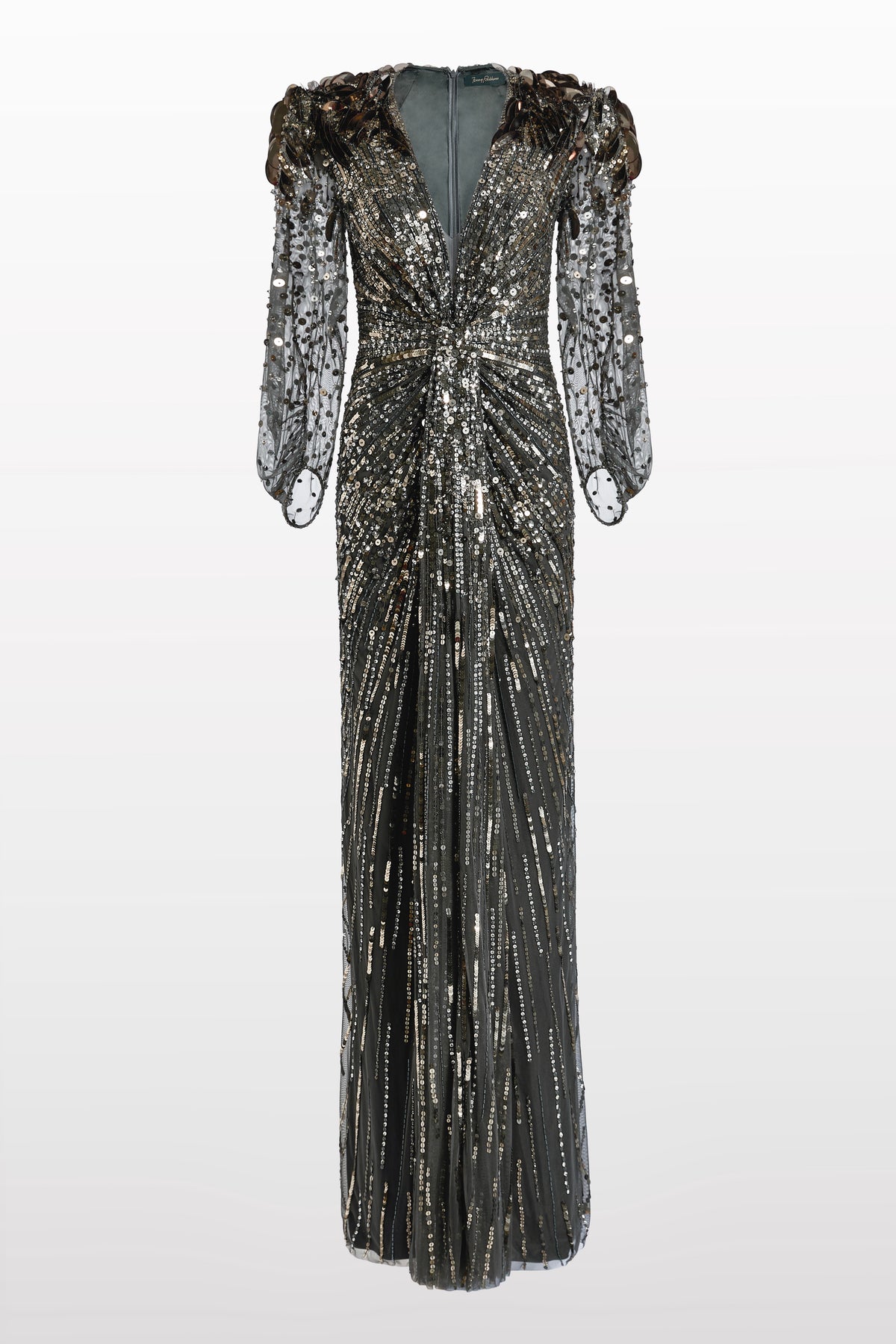Jenny Packham Xenia Sequin-Embellished Maxi Dress - Purple Muscadine Jenny Packham Xenia Sequin-Embellished Maxi Dress - Purple Muscadine