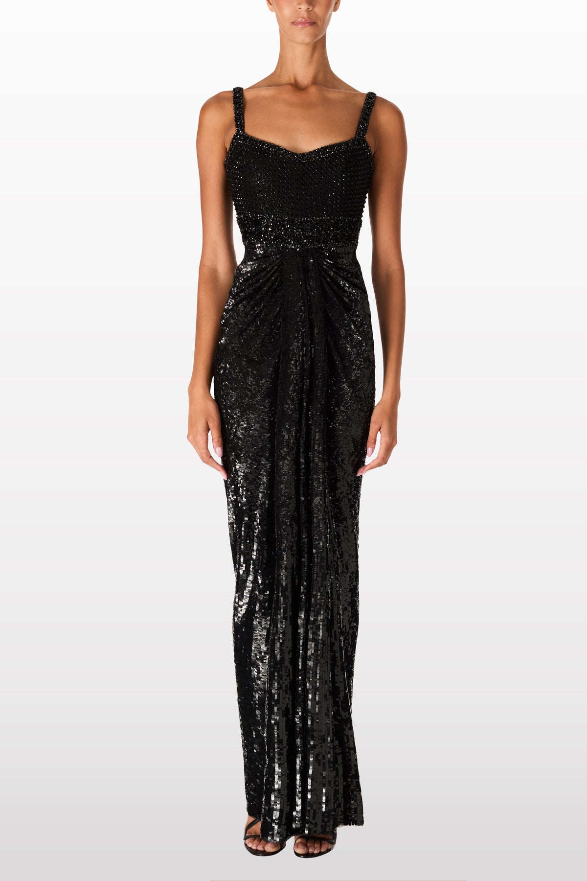 jenny packham black sequin dress Night Fever