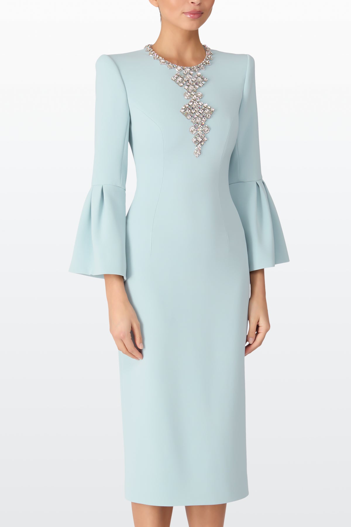 jenny packham cocktail dress Love Bow Cocktail Dress with Embellished Shoulder