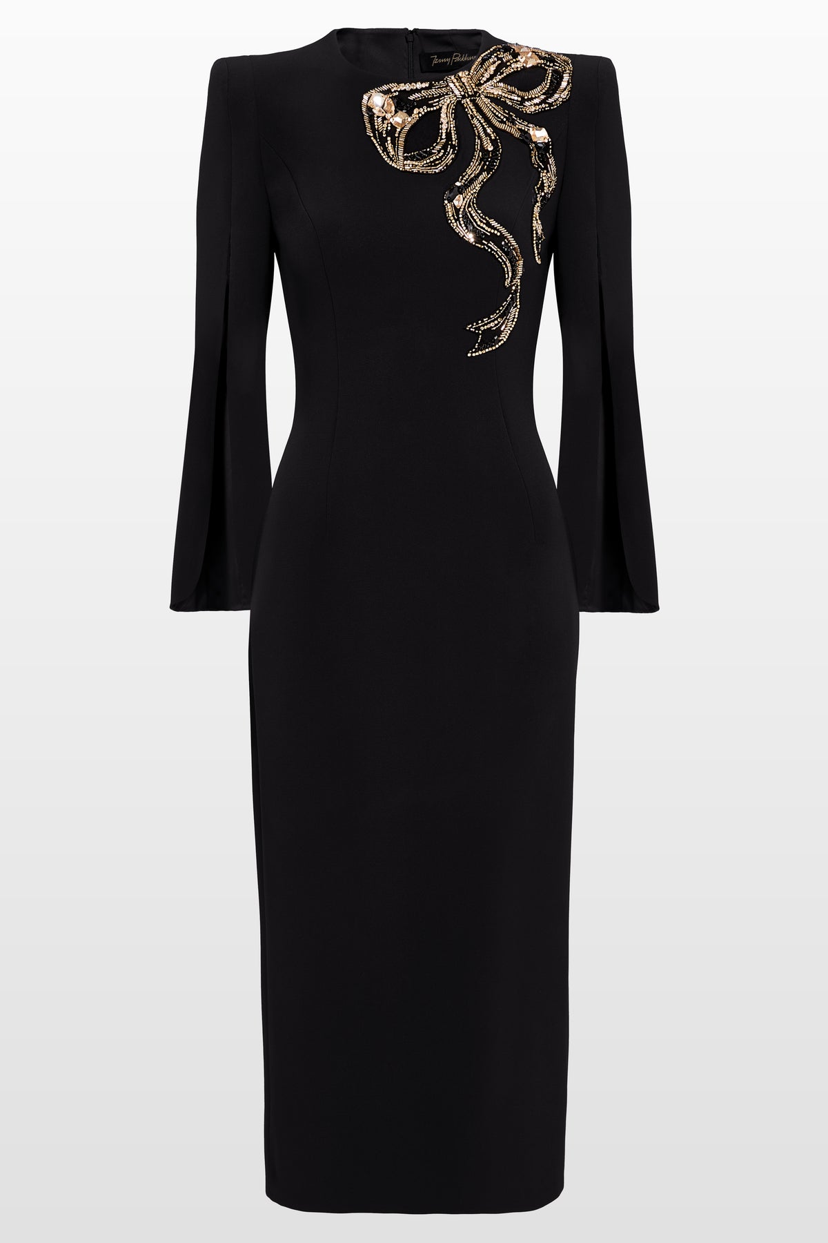 Love Bow Cocktail Dress with Embellished Shoulder Love Bow Cocktail Dress with Embellished Shoulder