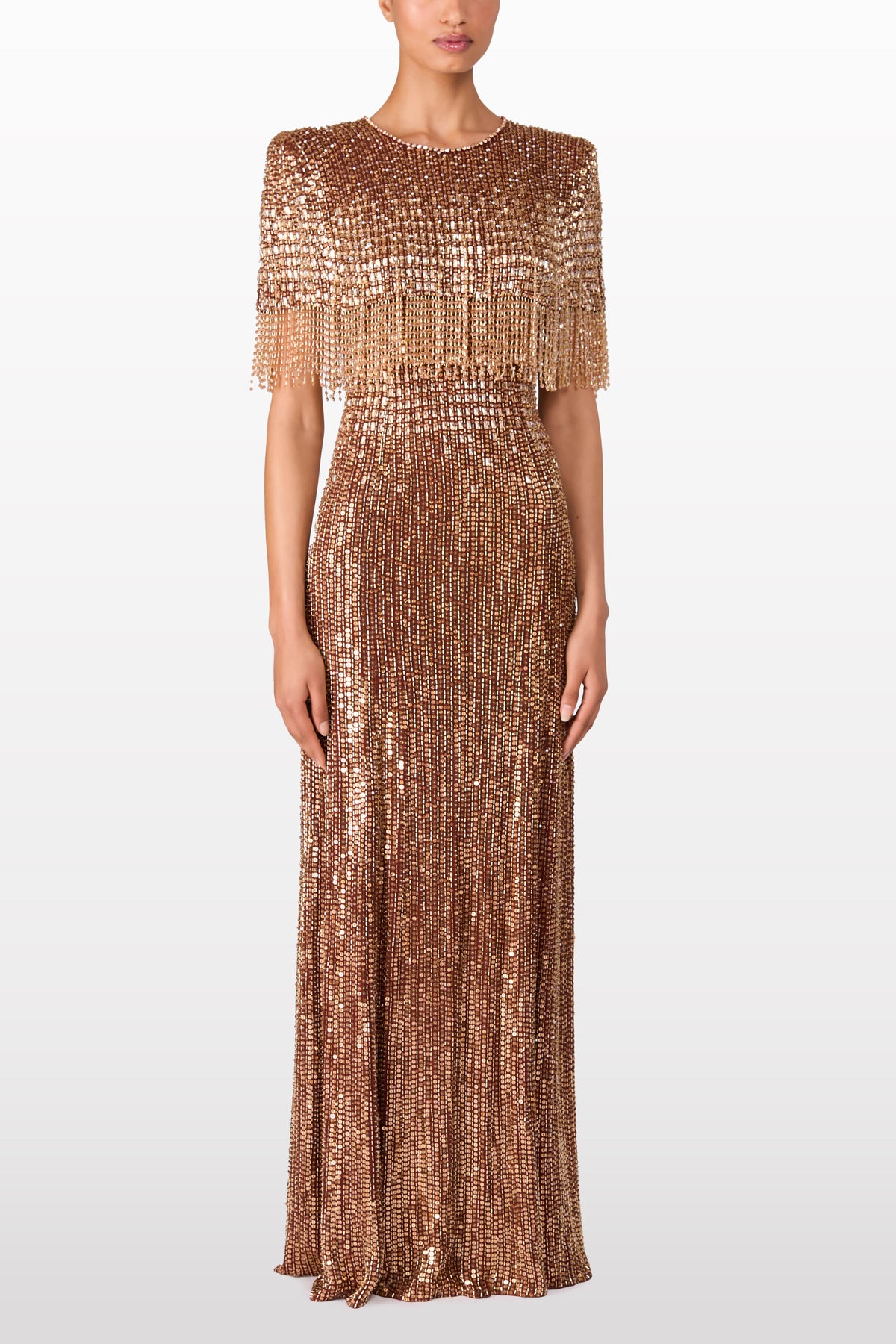 jenny packham sequin dress Jenny Packham Sequin-embellished Maxi Dress