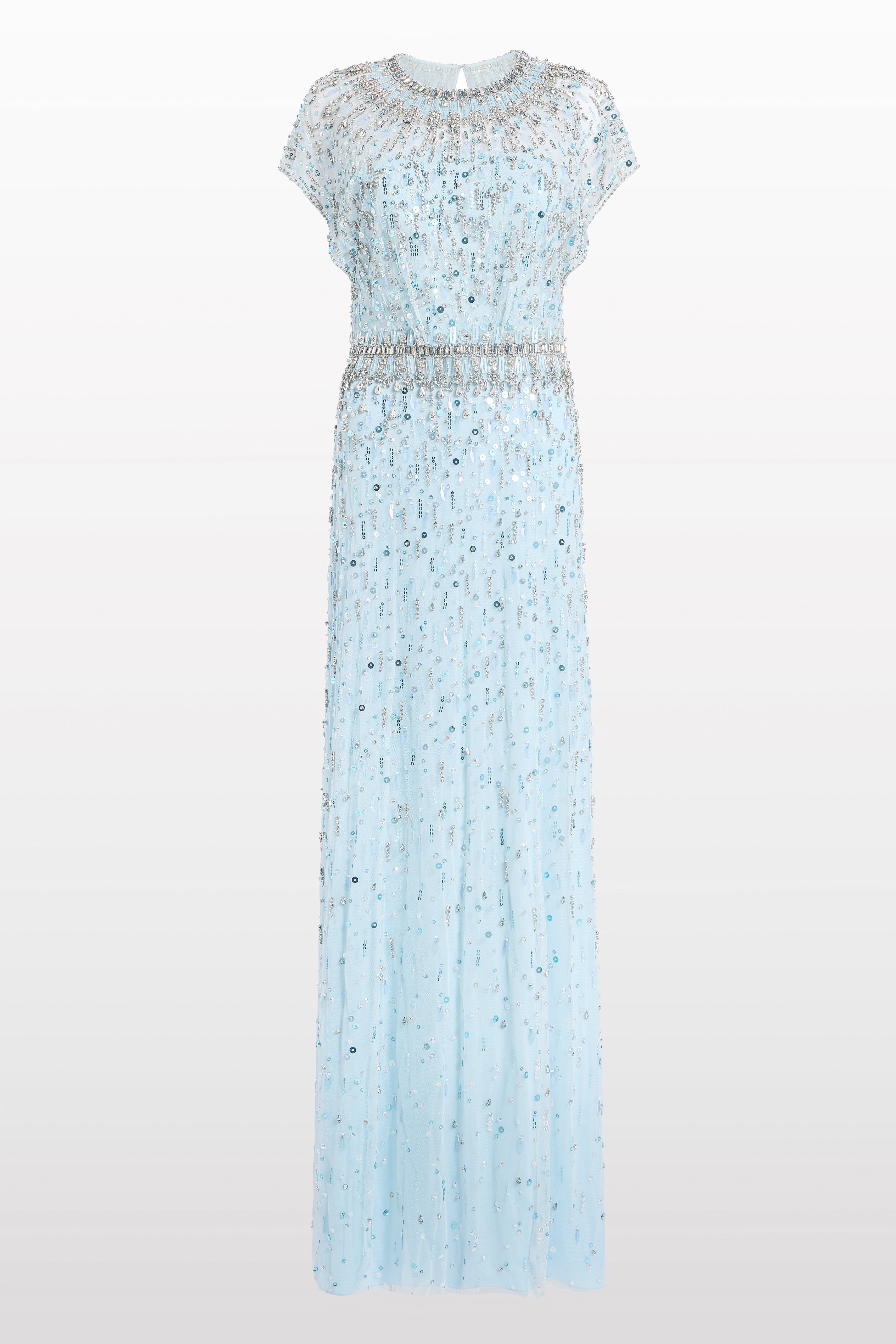 Jenny Packham Women's Lauretta Embellished Maxi Dress - Blue - Size 18 UK/14 US - Winter Blue Jenny Packham Women's Lauretta Embellished Maxi Dress - Blue - Size 18 UK/14 US - Winter Blue