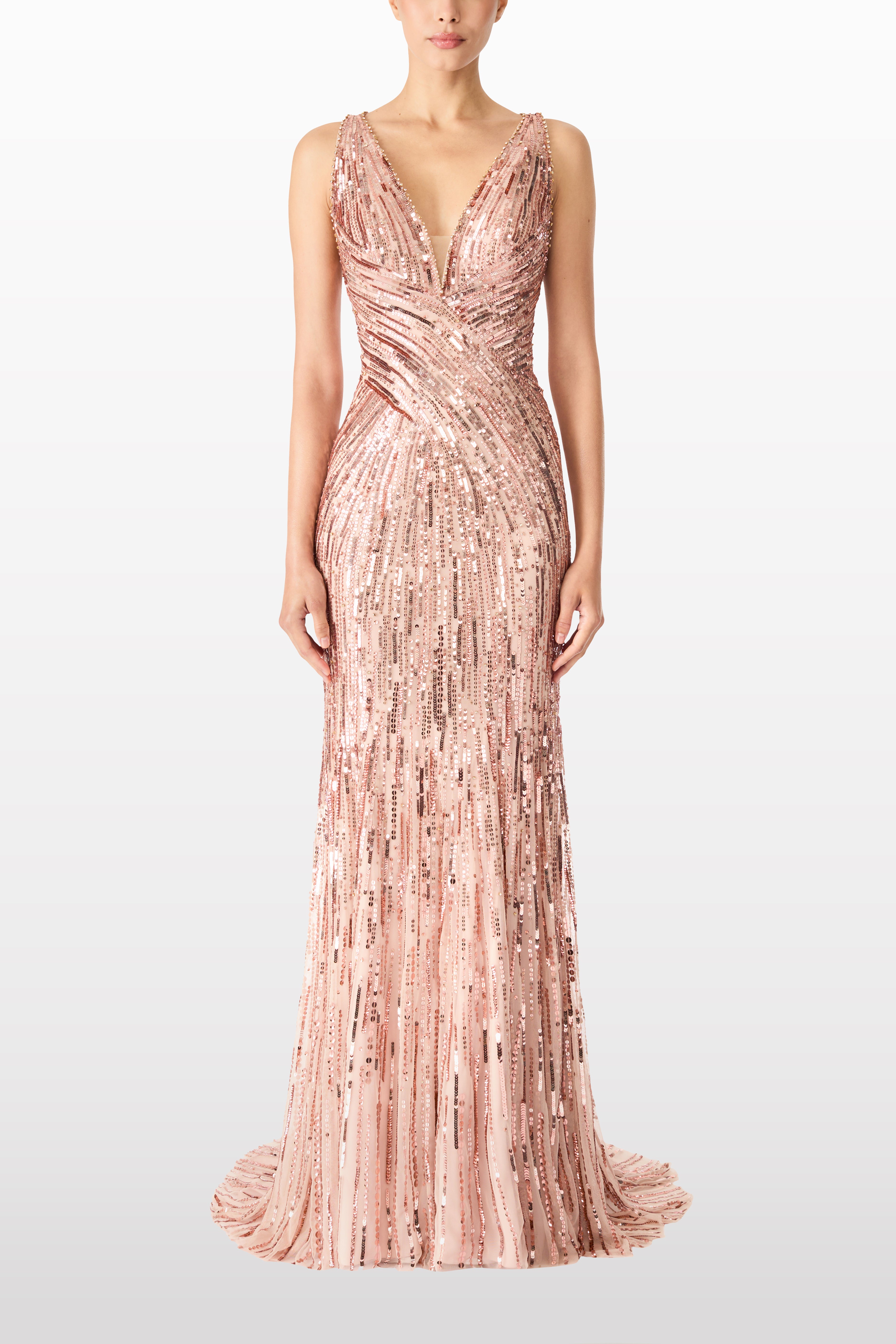 ジェニーパッカム　ハーミア　 jenny packham Hermia Jenny Packham Boogie sequin-embellished Jumpsuit | Blue