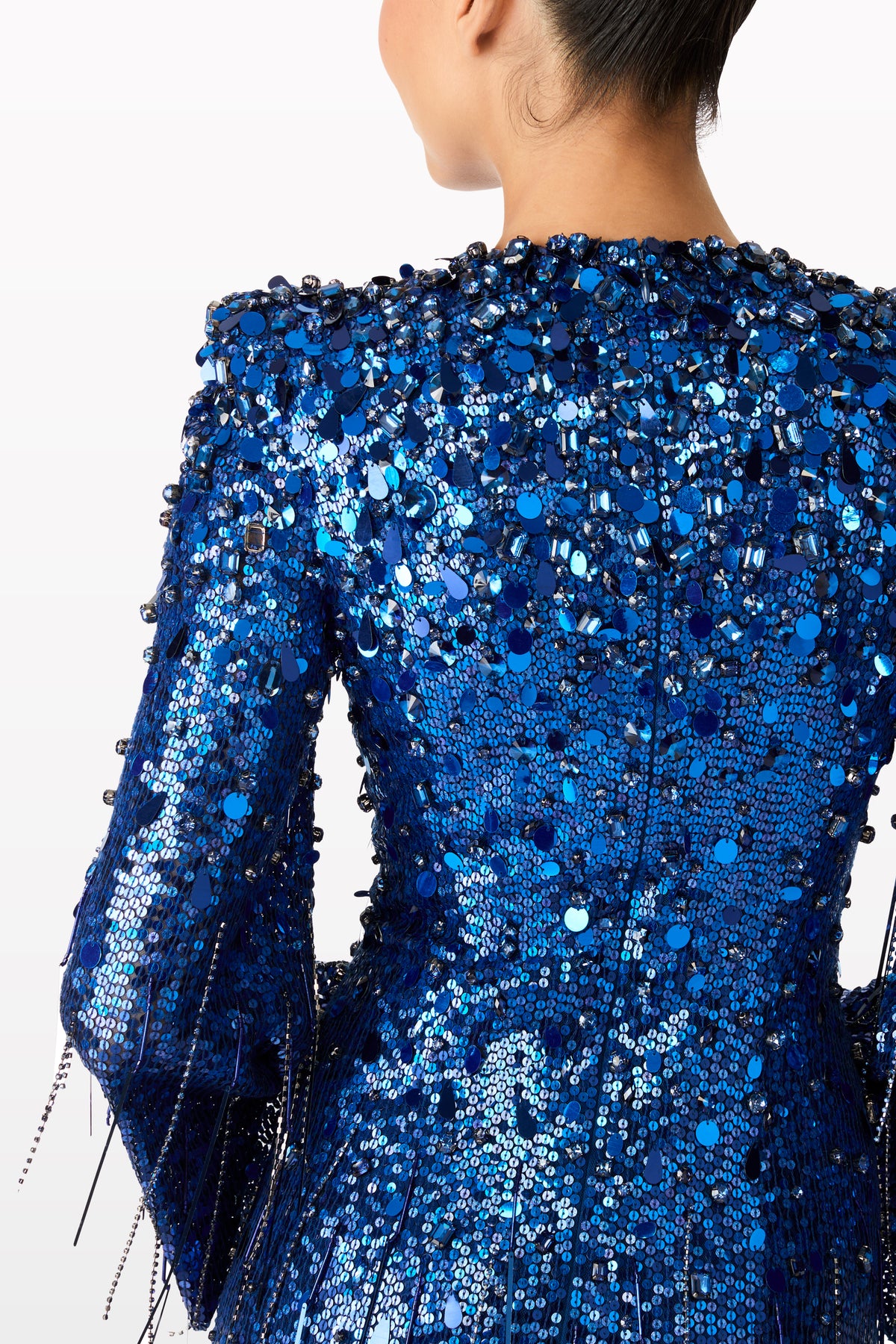 jenny packham navy sequin dress Astra