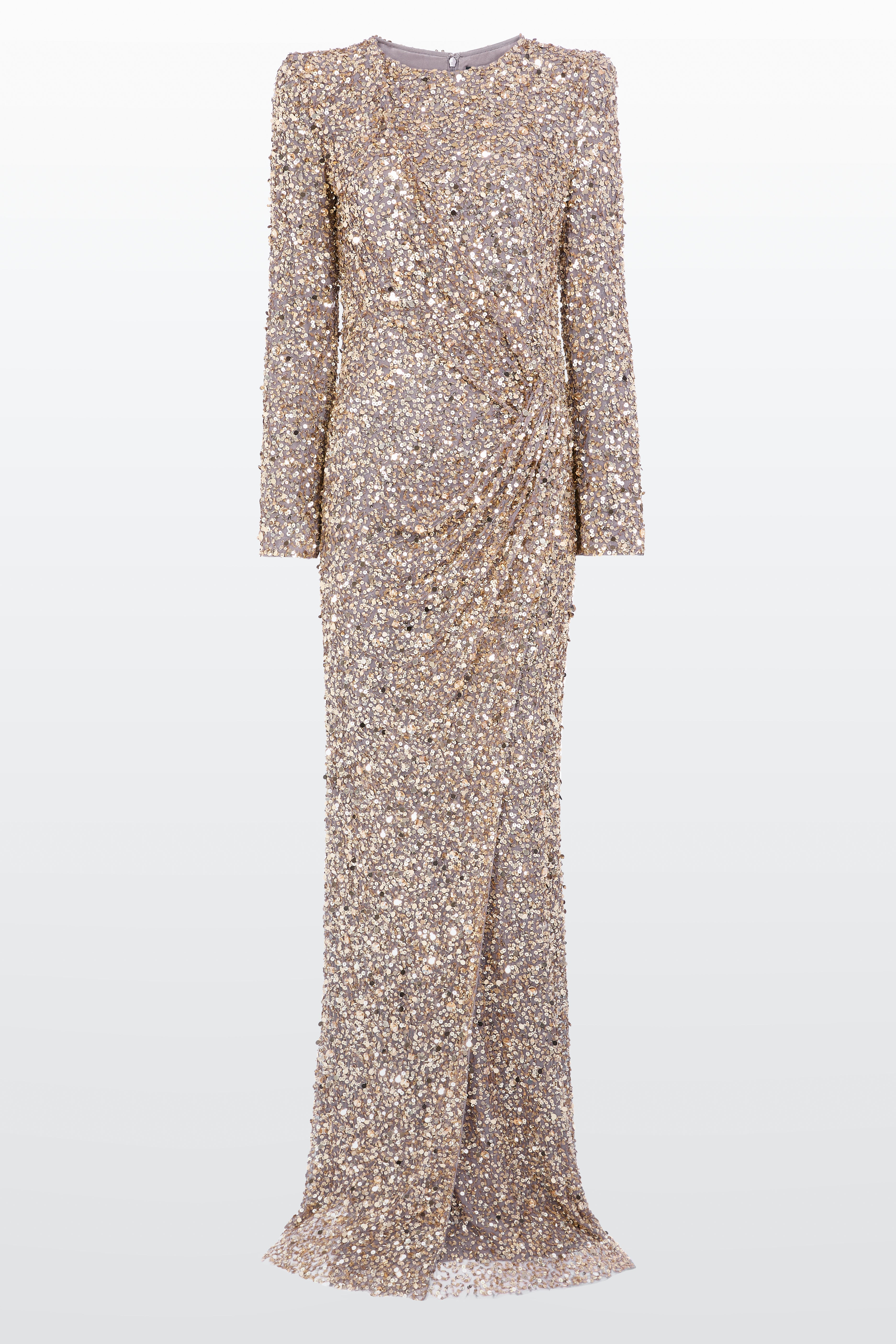 parker gold sequin dress PARKER Gold and Silver Sequin with Black Accents Strapless Silk Mini D The Untitled Boutique