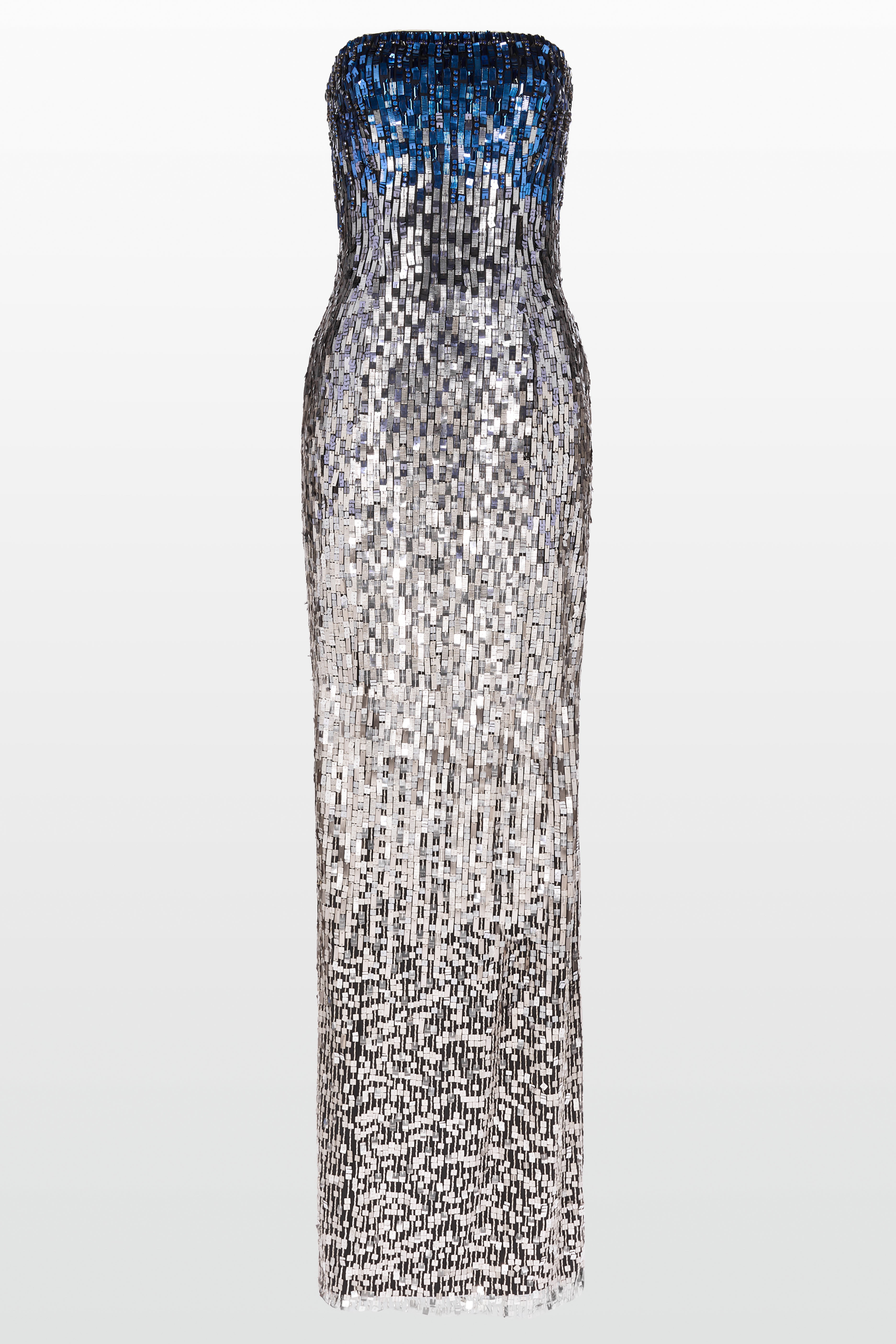 Jenny Packham Lucille Maxi Dress in Mockingbird Blue at Nordstrom, Size 18 UK Jenny Packham Lucille Maxi Dress in Mockingbird Blue at Nordstrom, Size 18 UK